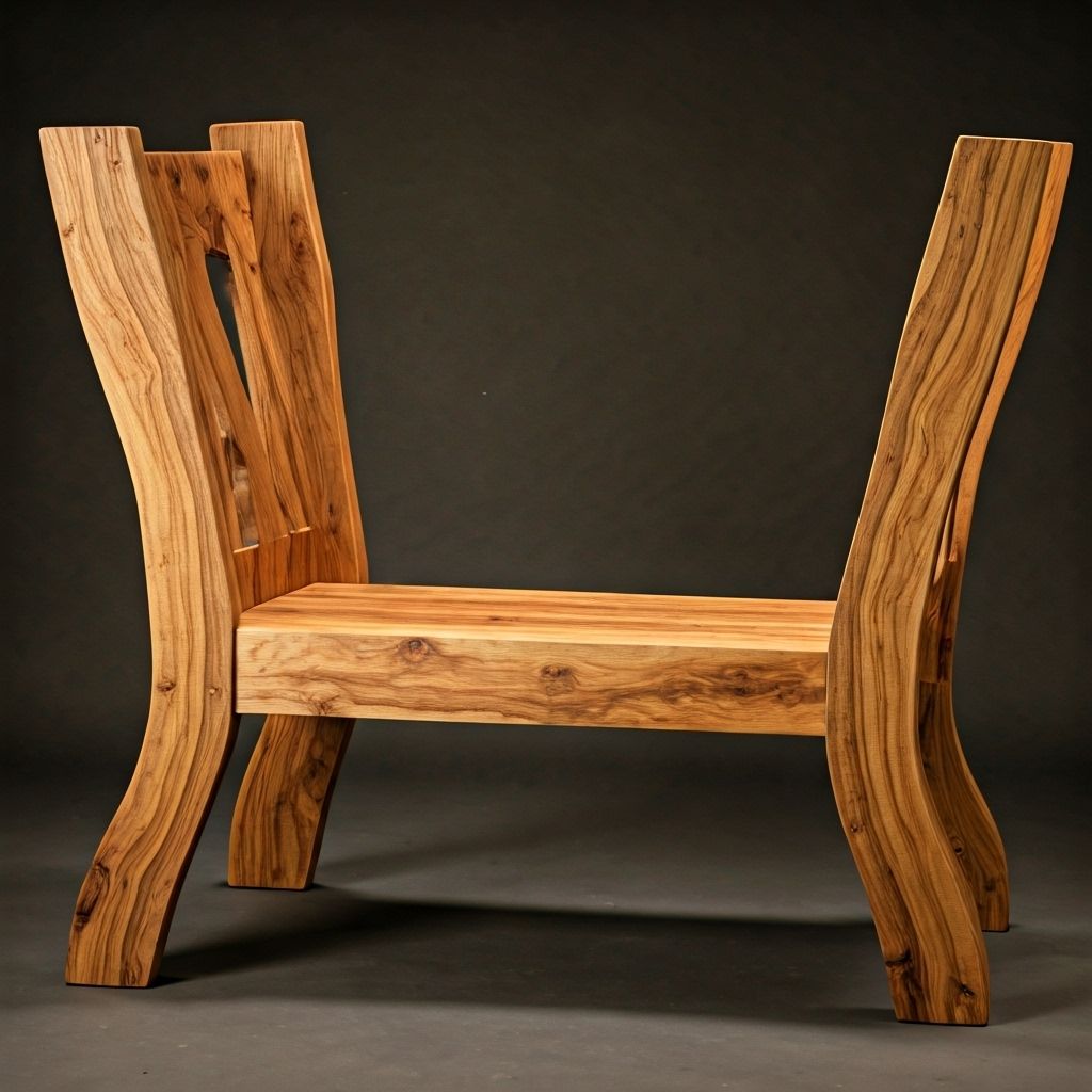 Handcrafted wooden furniture